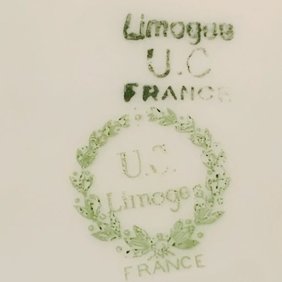 Antique U.C. Limoges Blue Band France Plates - Picture 9 of 10